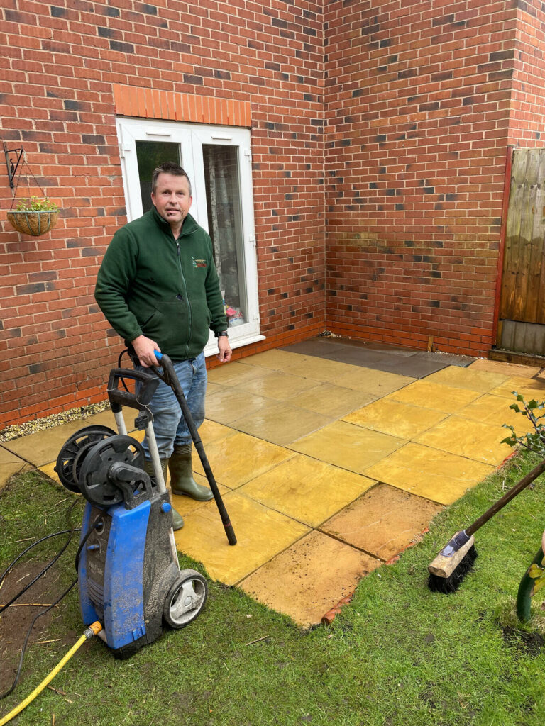 high pressure patio clean